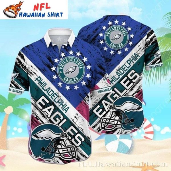 Star-Spangled Fly Philadelphia Eagles Fly Hawaiian Aloha Shirt