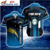 Starry Night Gridiron Glory – Los Angeles Chargers Customizable Hawaiian Shirt