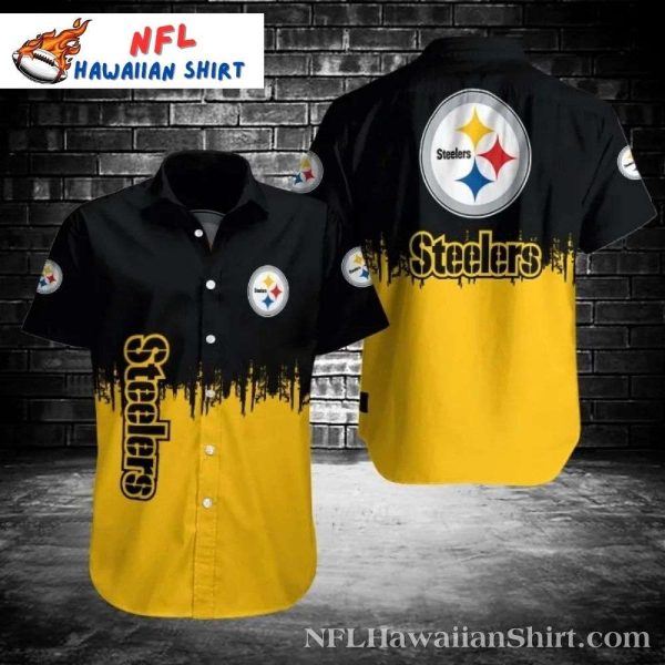 Steelers Drip Art – Pittsburgh Steelers Urban Splash Hawaiian Shirt