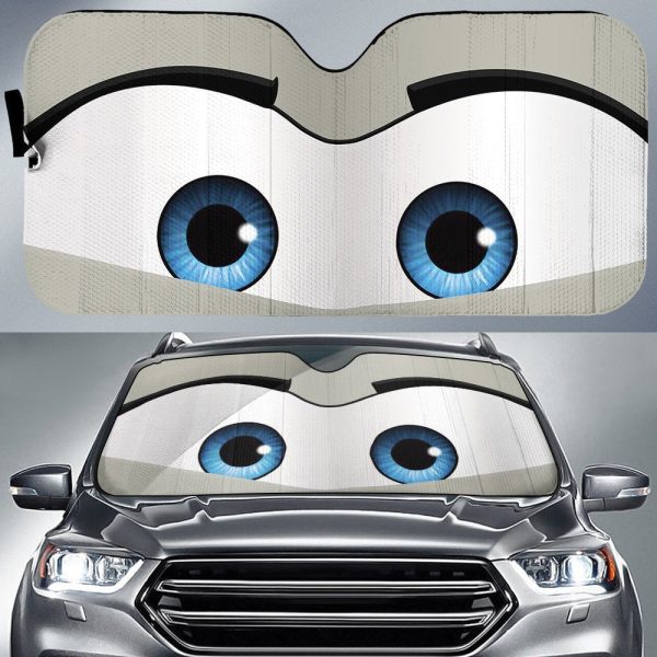 Stupid Car Eyes Sun Shade Custom Car Accessories