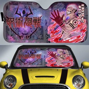 Sukuna Ryoumen Car Sunshade Custom Galaxy Manga Style