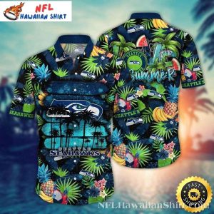 Summer Vibes Seattle Seahawks Hawaiian Shirt – Surf And Sun Edition