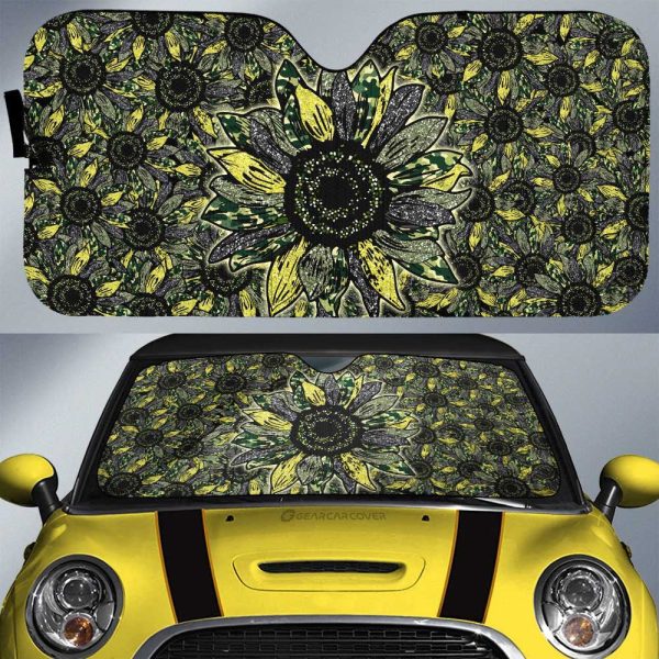 Sunflower Car Sunshade Custom Car Decoration