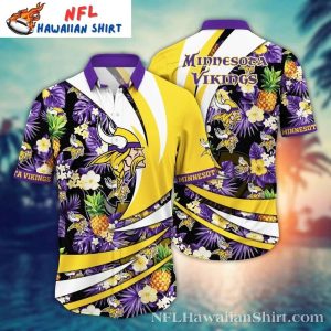 Sunny Tropics Minnesota Vikings Pineapple Hawaiian Shirt