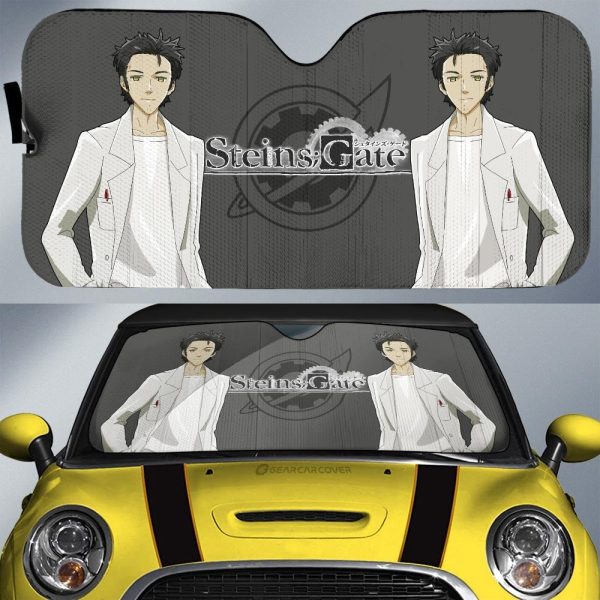 SunshadeRintarou Okabe Car Sunshade Custom Steins Gate Anime