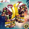 Sunshine Swirl Yellow – Arizona Cardinals Exotic Floral Hawaiian Shirt