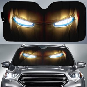 Super Hero Iron Car Sunshade Custom Car Sun Visor Accessories