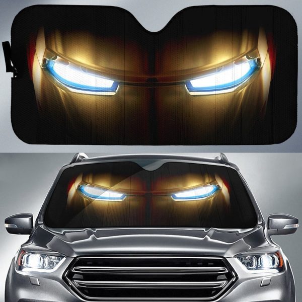 Super Hero Iron Car Sunshade Custom Car Sun Visor Accessories