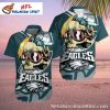 Surf And Turf Philadelphia Eagles Hawaiian Shirt – Beachside Bones Special