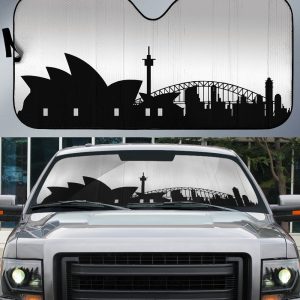 Sydney Skyline Car Sunshade Custom Car Accessories