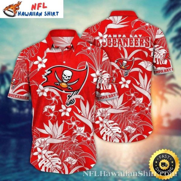 Tampa Bay Buccaneers Red Hawaiian Delight – NFL Buccaneers Floral Shirt