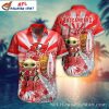 Tampa Bay Buccaneers Red Tidal Wave Baby Yoda Hawaiian Shirt