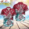 Tampa Bay Buccaneers Wave Rider Skeleton Surfer Hawaiian Shirt