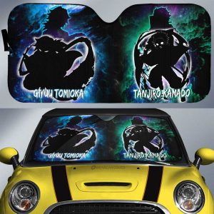 Tanjiro And Giyuu Car Sunshade Custom