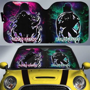 Tanjiro And Nezuko Car Sunshade Custom