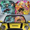 Tanjiro And Zenitsu Car Sunshade Custom Car Accessories