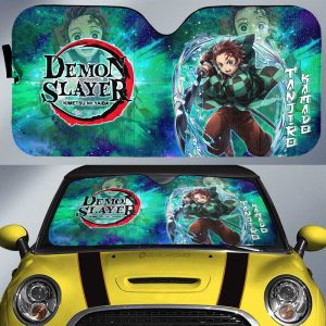 Tanjiro Kamado Car Sunshade Custom Characters Demon Slayer Car Accessories