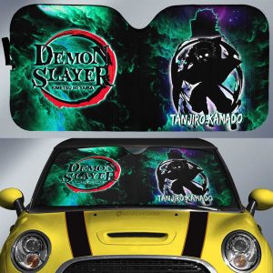 Tanjiro Kamado Car Sunshade Custom Demon Slayer Anime Silhouette Style