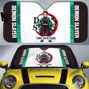 Tanjiro Kamado Car Sunshade Custom Demon Slayer Car Accessories For Anime Fans