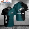 Teal Transition Philadelphia Eagles Hawaiian Shirt – Grunge Style Edge