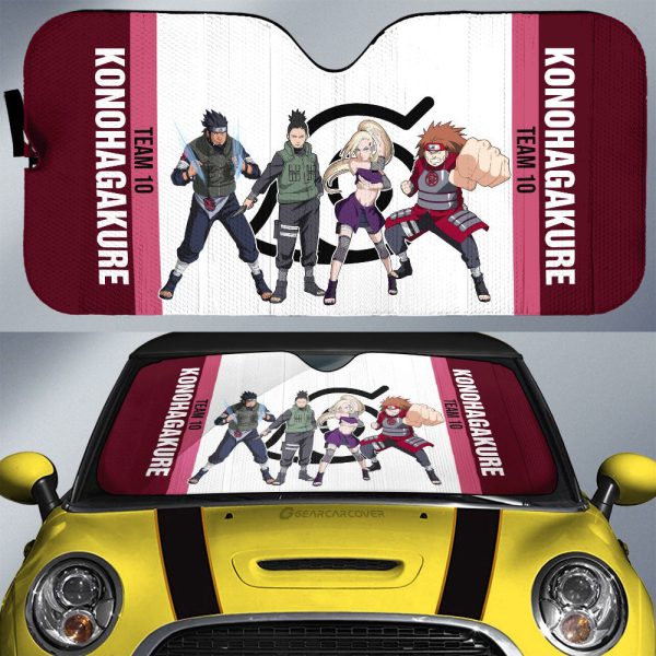 Team 10 Car Sunshade Custom Anime Car Accessories