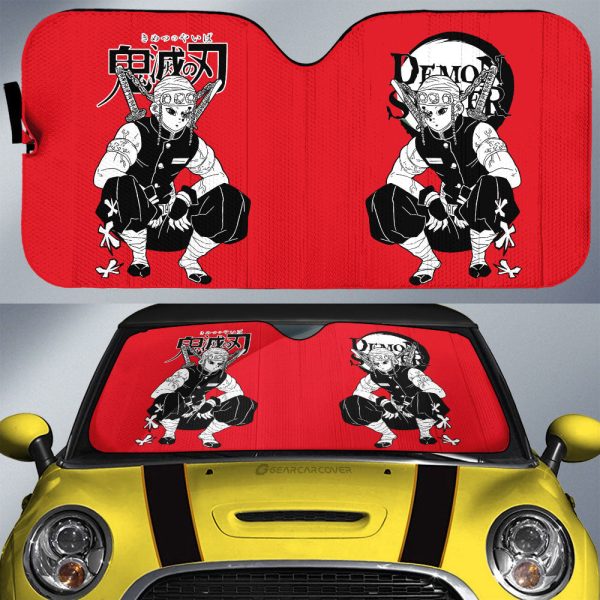 Tengen Uzui Car Sunshade Custom Car Accessories Manga Style For Fans