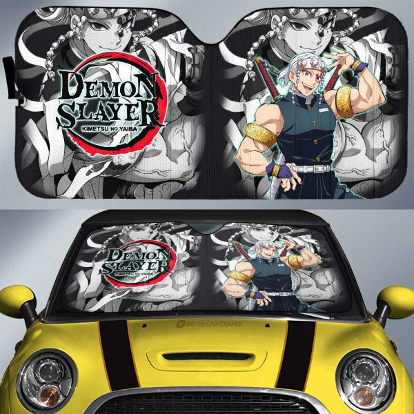 Tengen Uzui Car Sunshade Custom Demon Slayer Anime Car Accessories