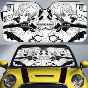 Tengen Uzui Car Sunshade Custom Kimetsu No Yaiba Manga Car Accessories