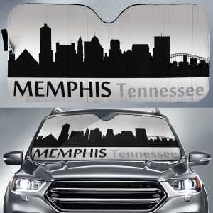 Tennessee Memphis Skyline Car Sunshade Custom Car Accessories