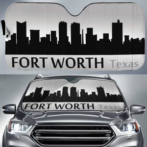 Texas Fort Worth Skyline Car Sunshade Custom Car Accessories