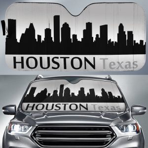 Texas Houston Skyline Car Sunshade Custom Car Accessories