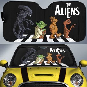 The Aliens Crosswalk Car Sunshade Custom Car Accessories