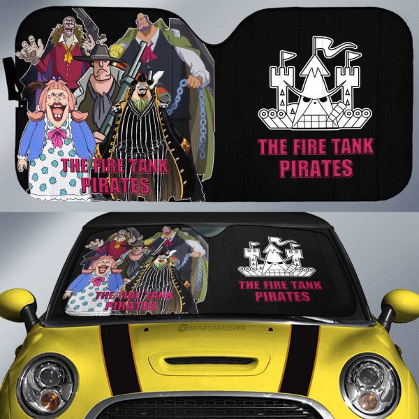 The Fire Tank Pirates Car Sunshade Custom Car Accessories