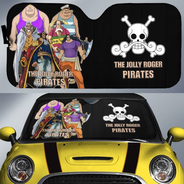 The Jolly Roger Pirates Car Sunshade Custom Car Accessories