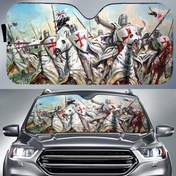 The Knights Templar Car Sunshade Custom Car Accessories