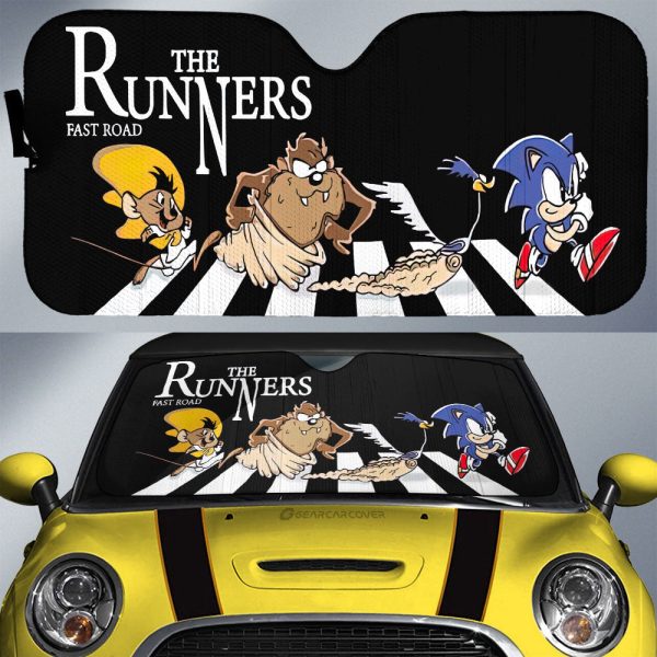 The Runners Crosswalk Car Sunshade Custom Car Accessories