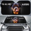 To All My Haters Rottweiler Car Sunshade Custom Rottweiler Dog Car Accessories