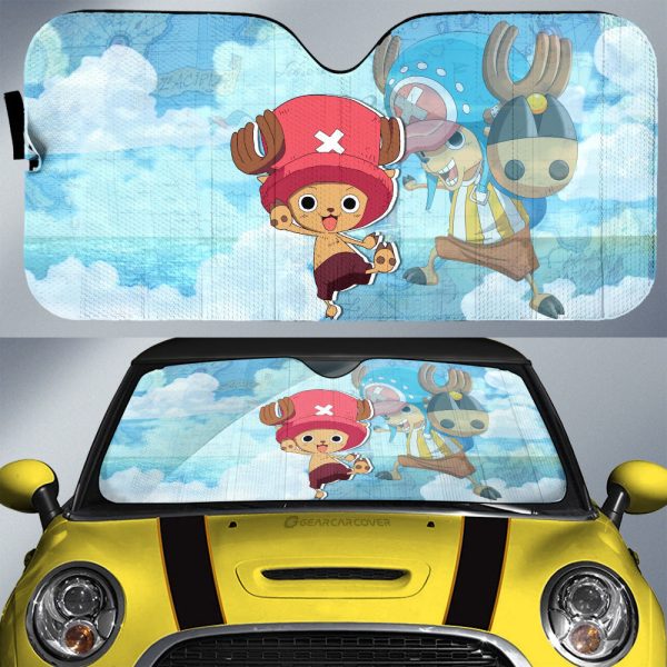 Tony Tony Chopper Car Sunshade Custom One Piece Map Anime Car Accessories