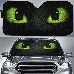 Toothless Car Sunshade Night Fury Dragon Eyes Car Accessories