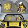 Trafalgar Law Car Sunshade Custom One Piece Anime Car Accessories