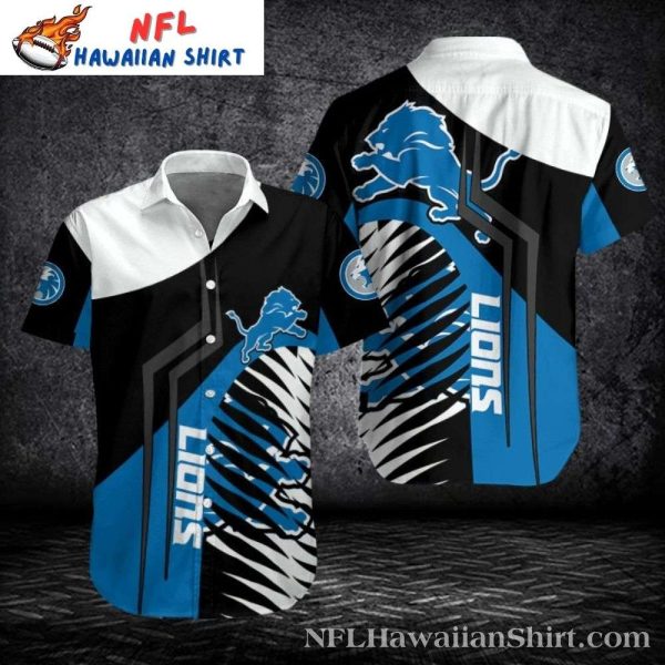 Trendy Detroit Lions Zebra Stripe Hawaiian Shirt