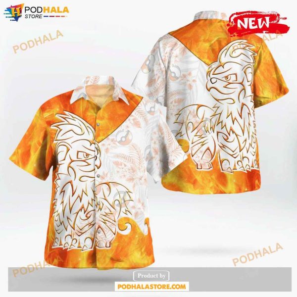 Tribal Growlithe Design Hawaiian Shirt