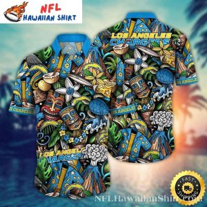 Tribal Tides Los Angeles Chargers Hawaiian Shirt