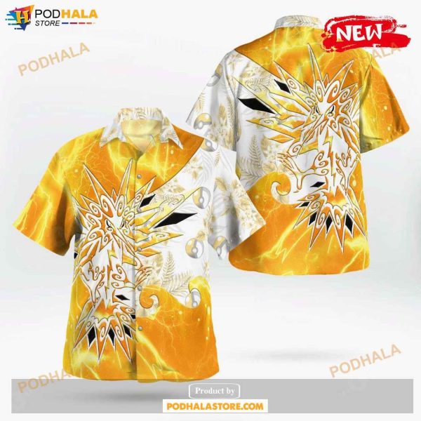 Tribal Zapdos Design Hawaiian Shirt