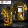 Tropical Blitz Pittsburgh Steelers Hawaiian Shirt – Fiery Team Mascot Motif