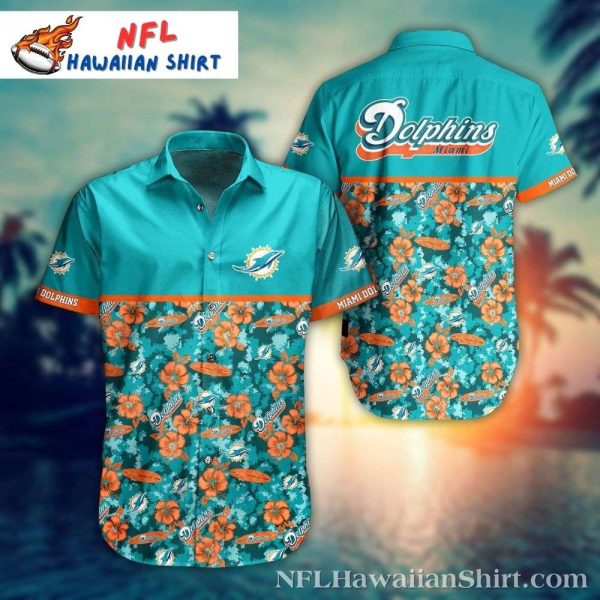 Tropical Breeze Miami Dolphins Hawaiian Shirt – Men’s Fashion