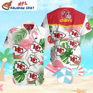 Tropical Flamingo Paradise Kansas City Chiefs Hawaiian Shirt