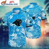 Tropical Floral Carolina Panthers NFL Hawaiian Shirt