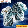 Tropical Flower Jacksonville Jaguars Custom Name Hawaiian Shirt