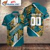 Tropical Flower Patterns Personalized Jacksonville Jaguars Hawaiian Shirt